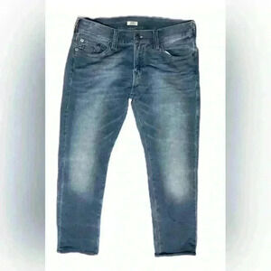 True Religion 'Geno' Mens 33 Jeans Relaxed Slim Soft Denim Pants Streetwear